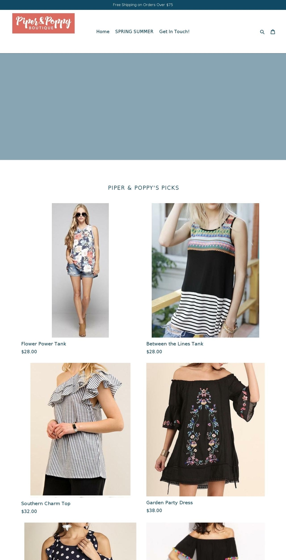 piperpoppy.com — Shopify storefront screenshot