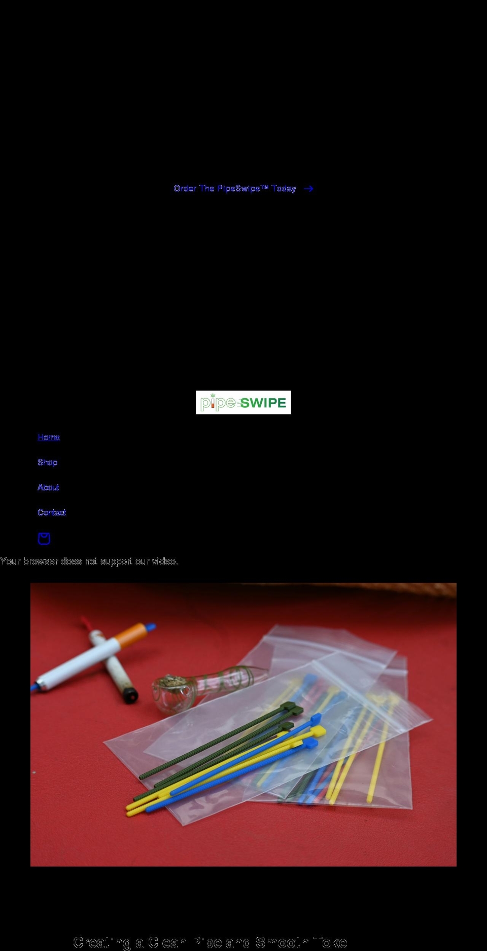 pipeswipe.net shopify website screenshot