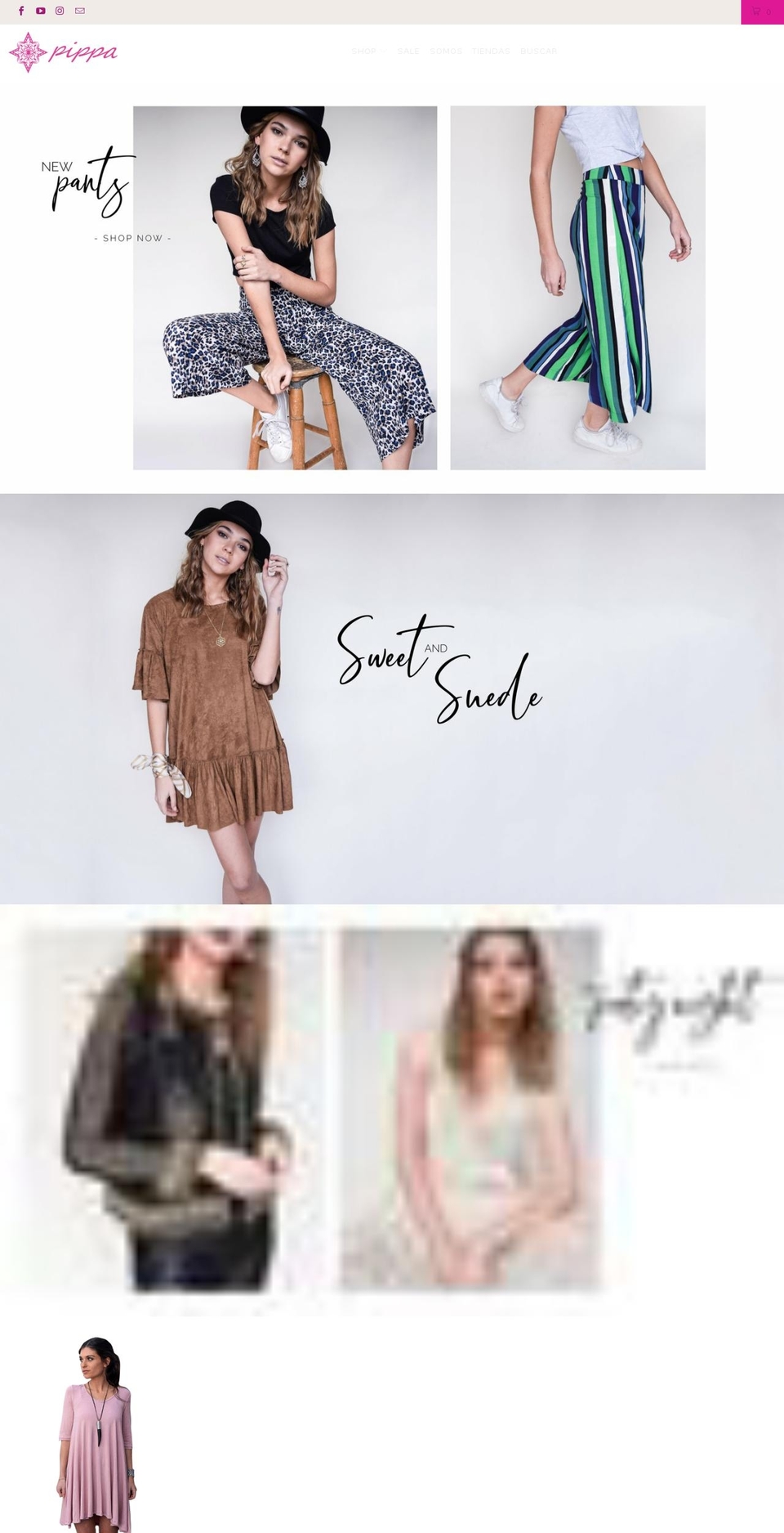 pippaboutique.com — Shopify storefront screenshot