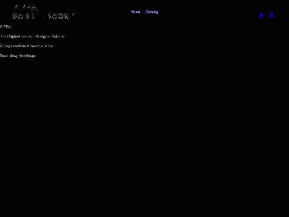pippasaddlebags.com shopify website screenshot