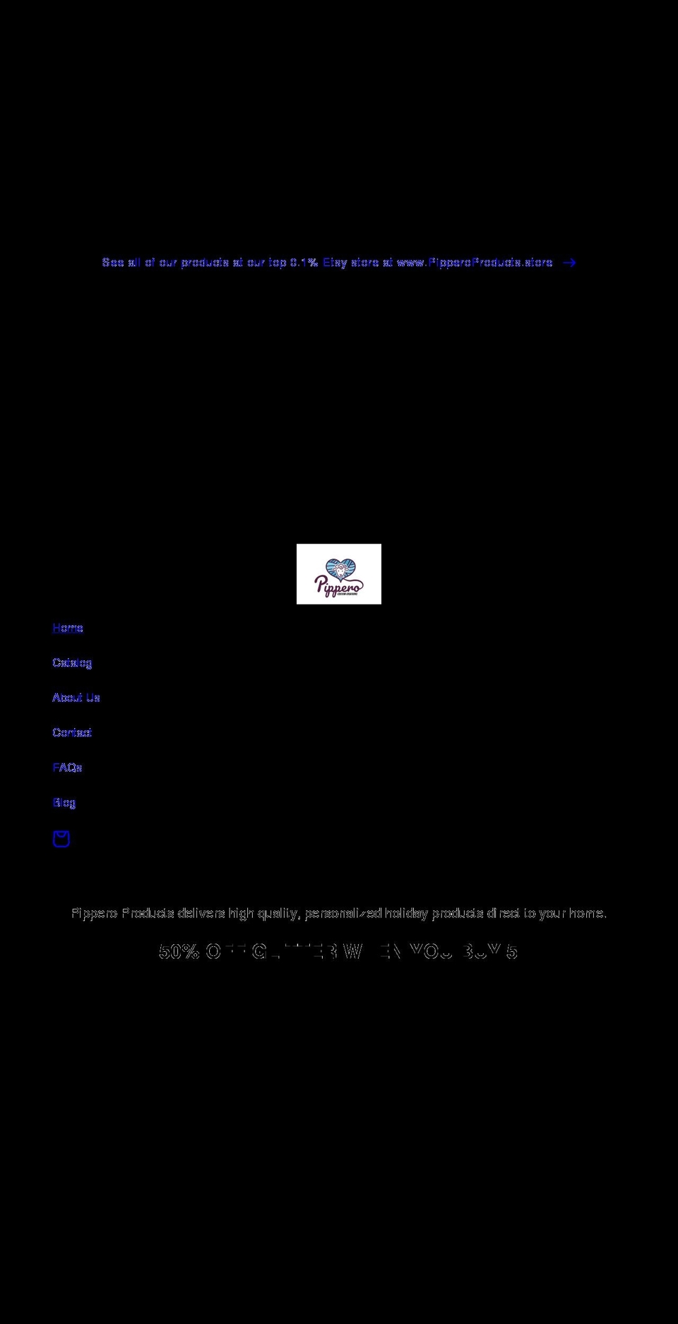 pipperoproducts.com shopify website screenshot