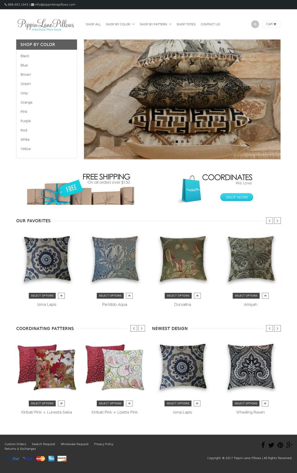 rt-queen2-v1-0-5 Shopify theme site example pippinlanepillows.com