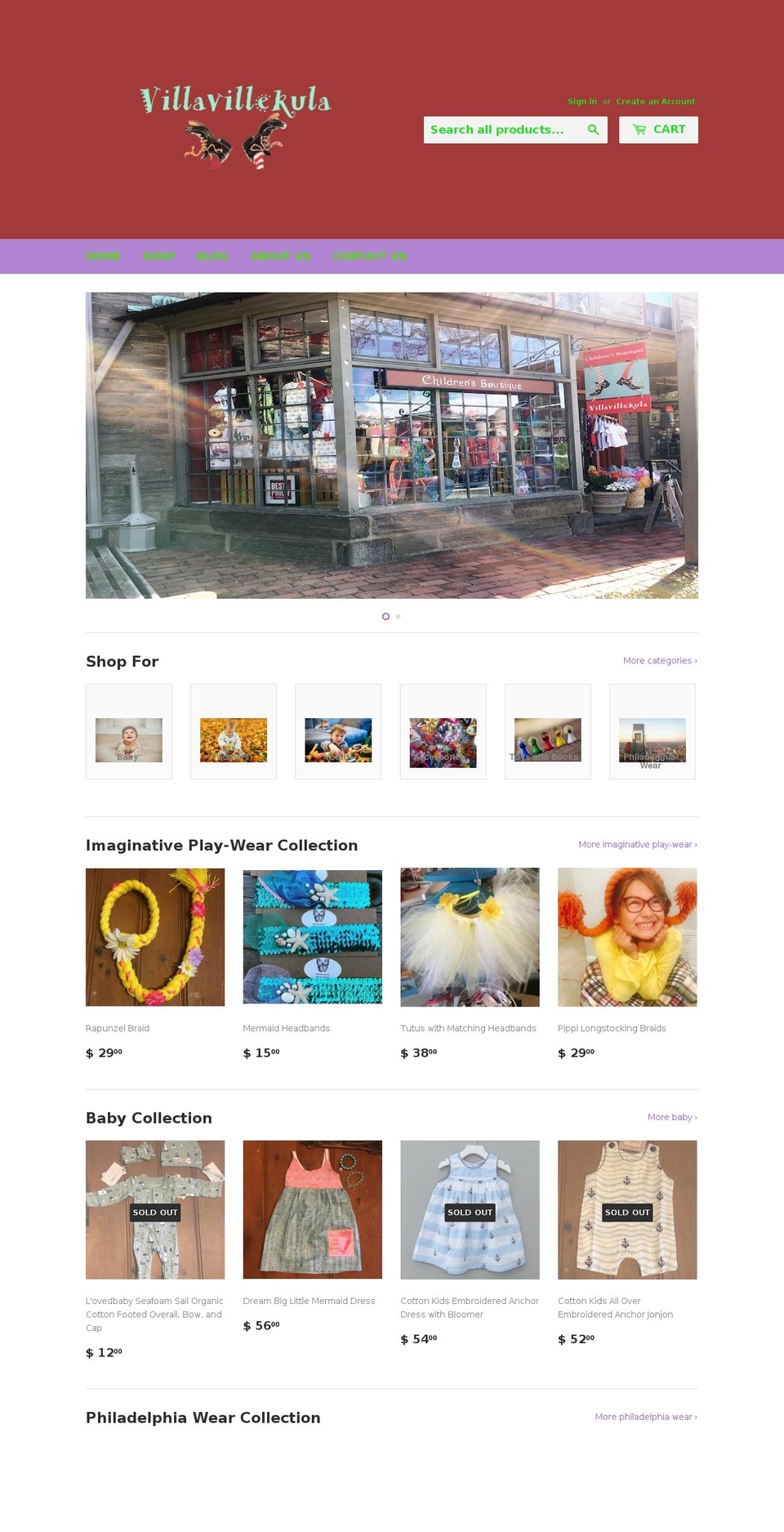 pippisvillavillekula.com shopify website screenshot