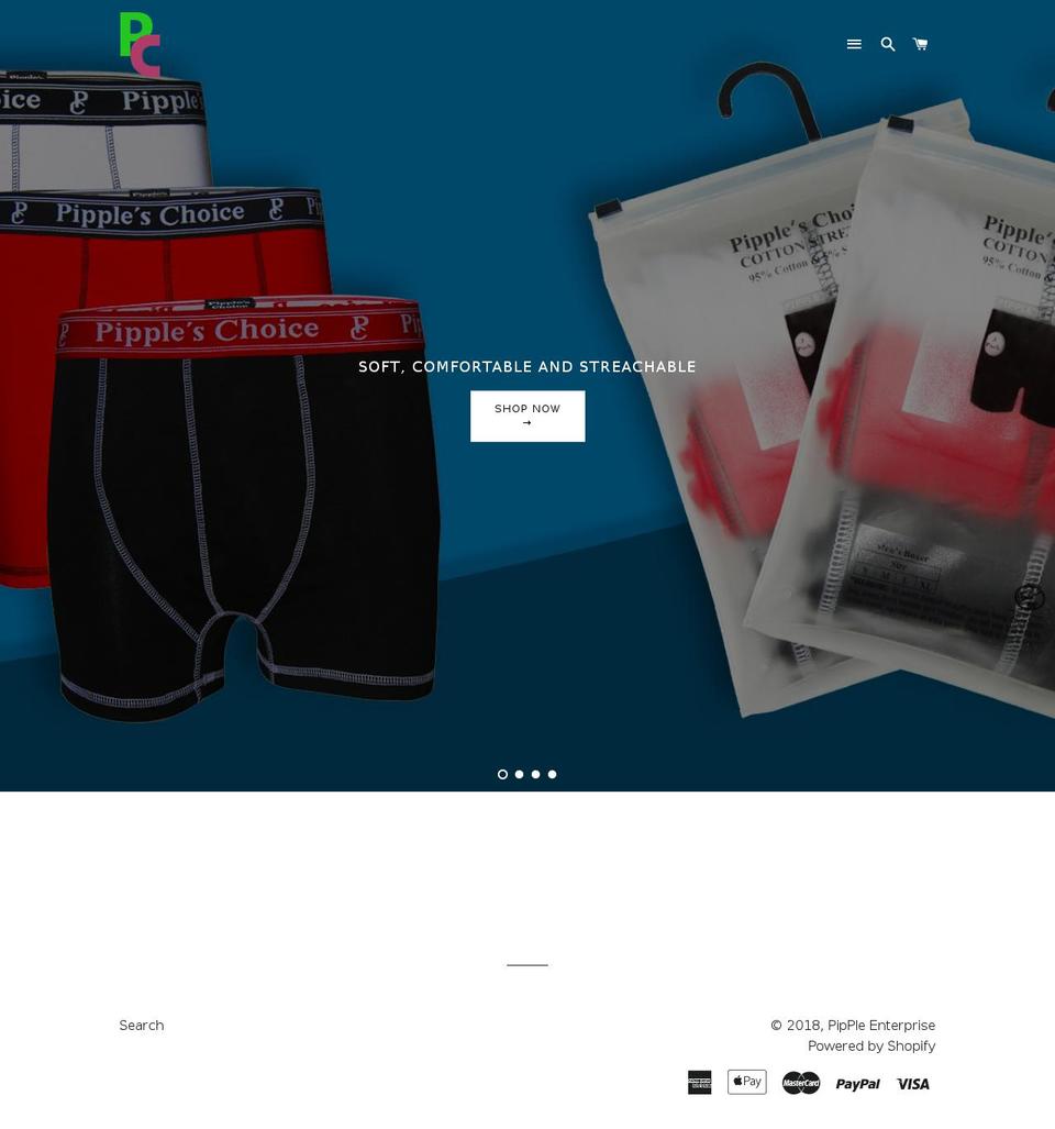 pipple.com.au shopify website screenshot