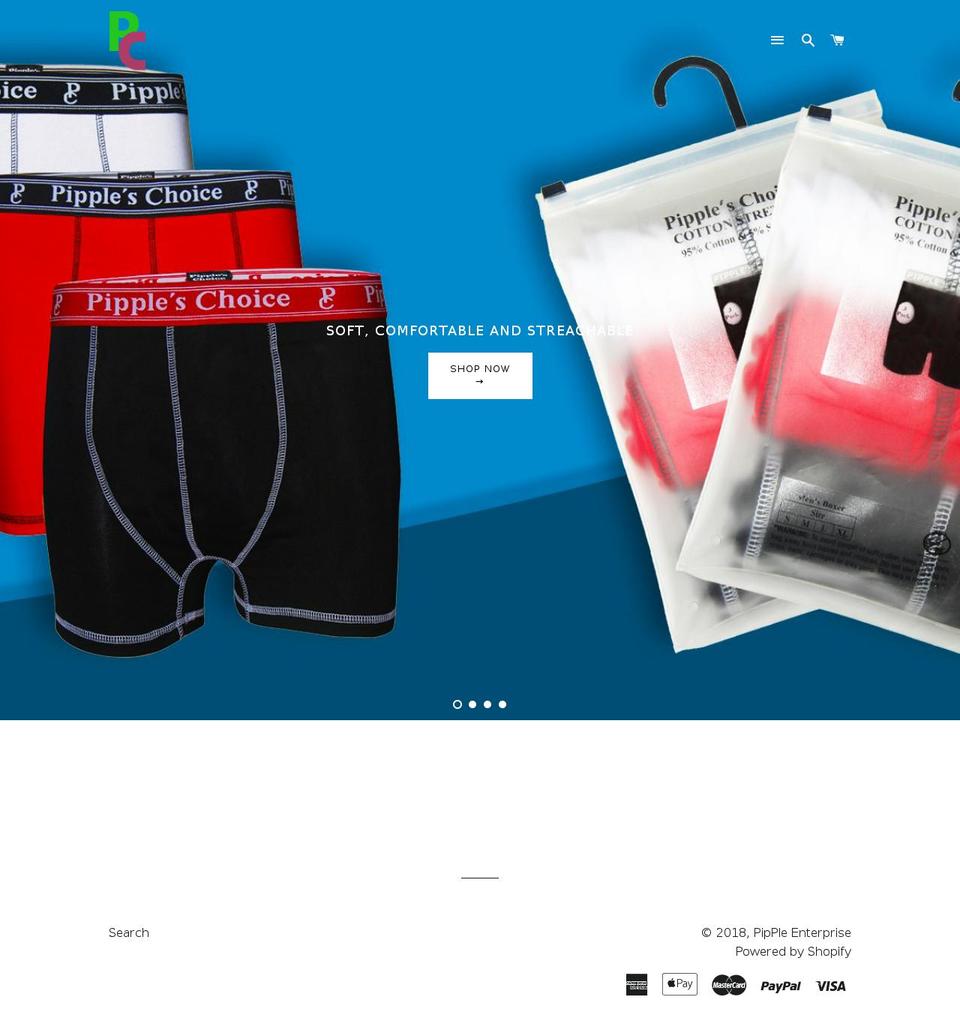 pipple.org shopify website screenshot