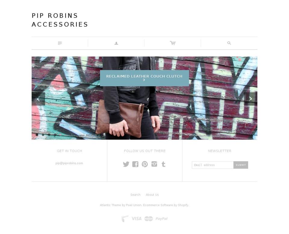 piprobins.com shopify website screenshot