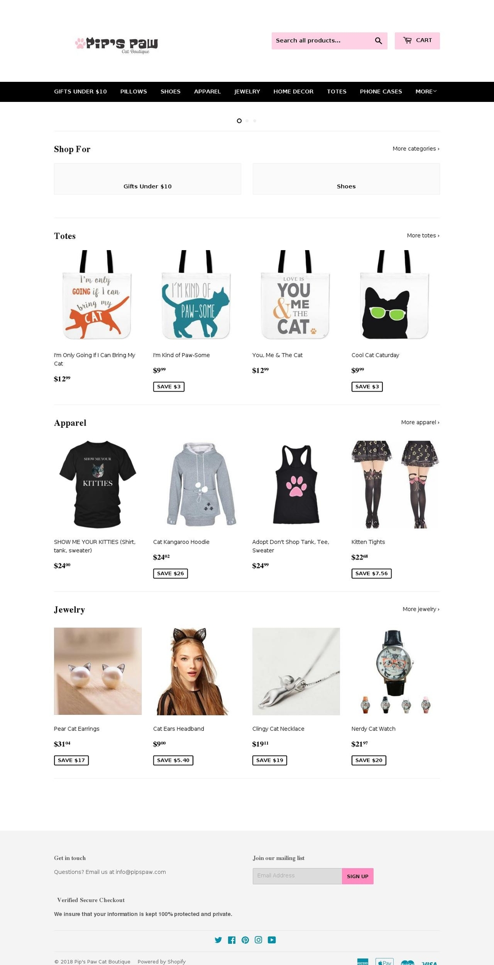 pipspaw.com shopify website screenshot
