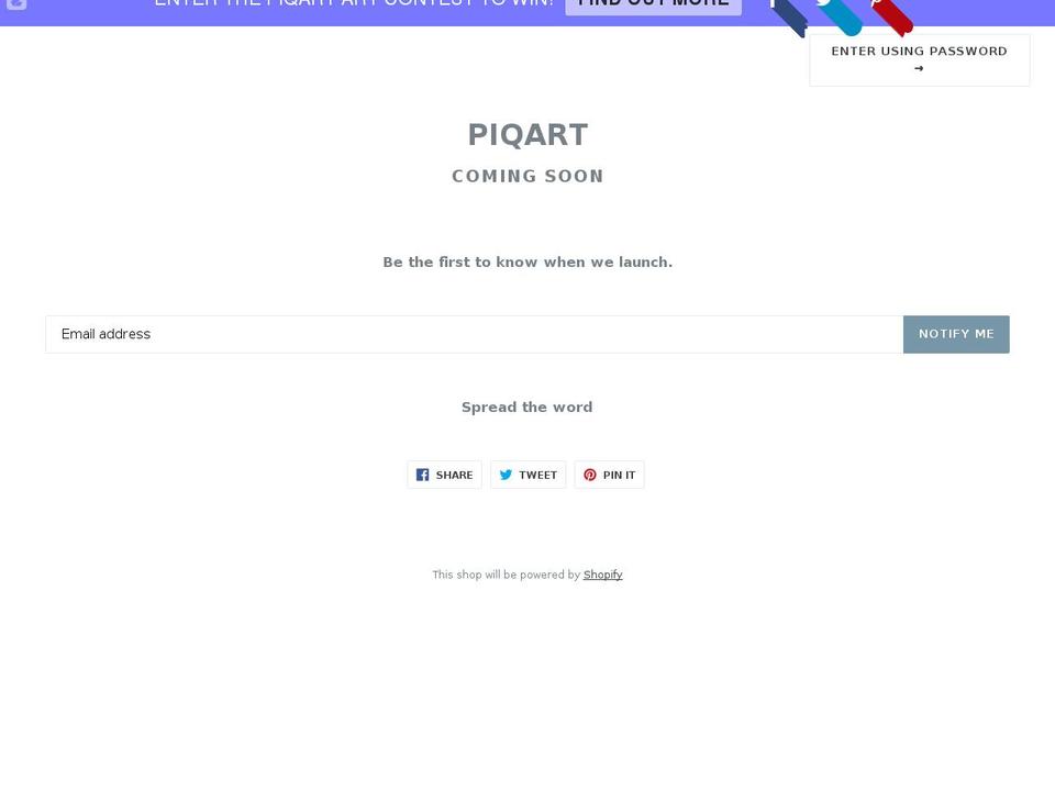 piqart.com — Shopify storefront screenshot