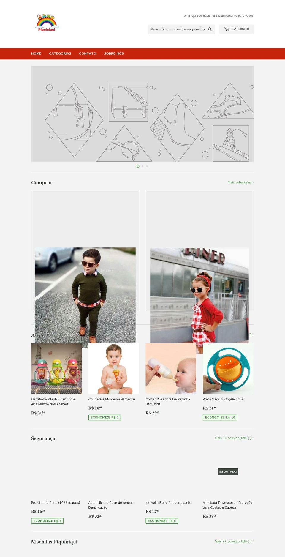 piquiniqui.com — Shopify storefront screenshot