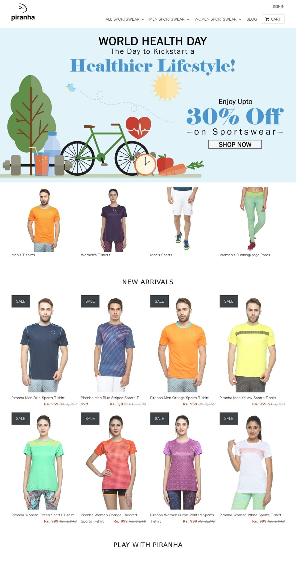 piranhaplay.com shopify website screenshot