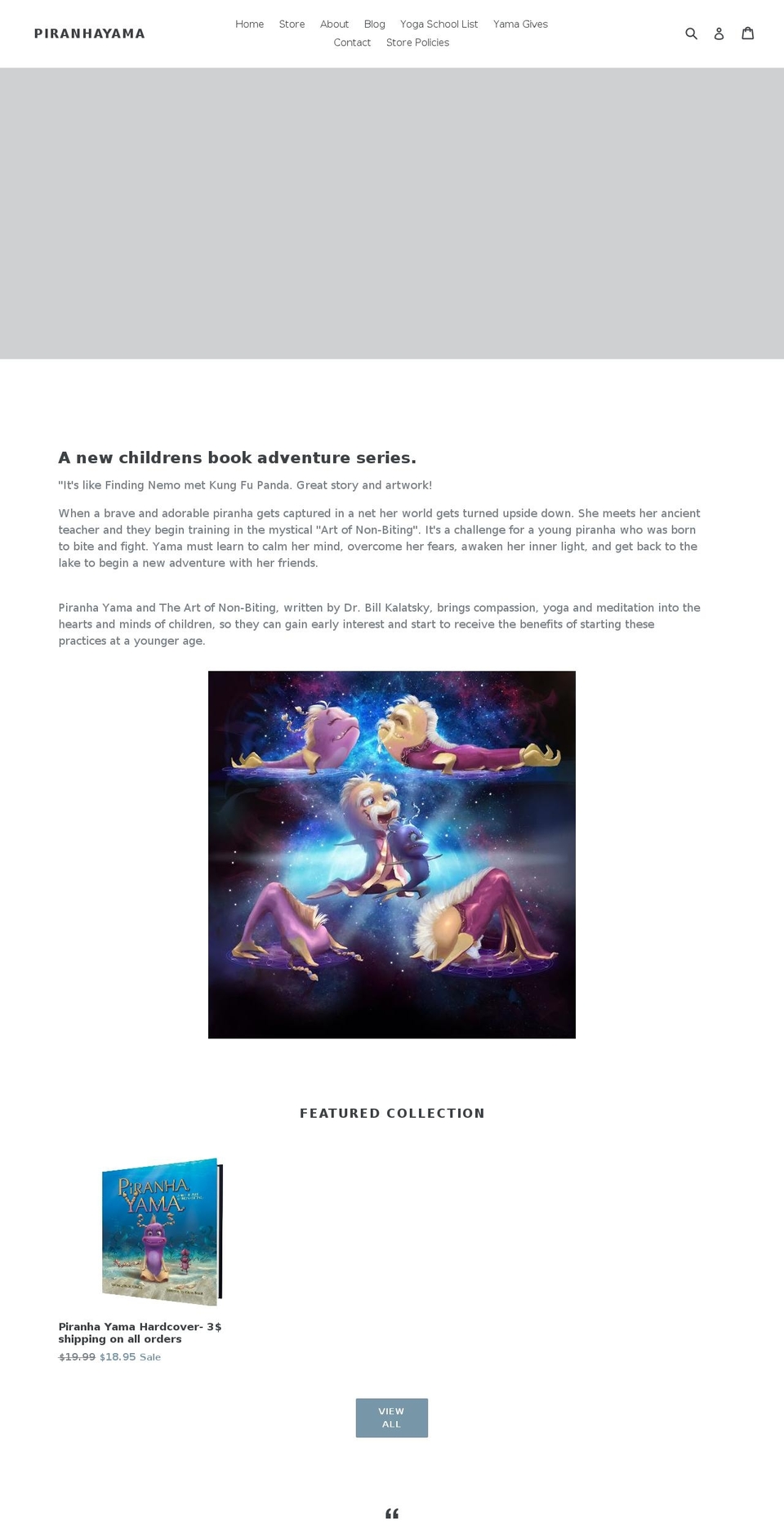 piranhayama.com — Shopify storefront screenshot