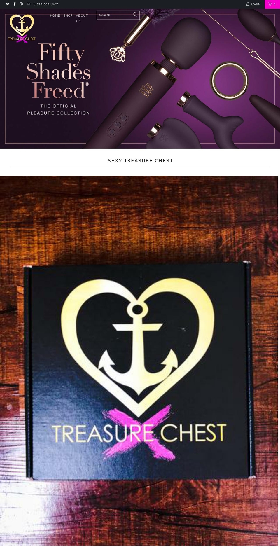 piratacouturetreasurechest.com — Shopify storefront screenshot