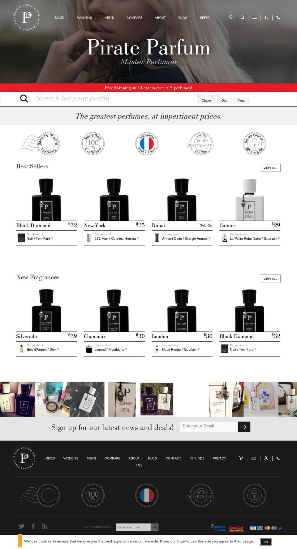 Pirate Parfum v2 Shopify theme site example pirate-parfum.com