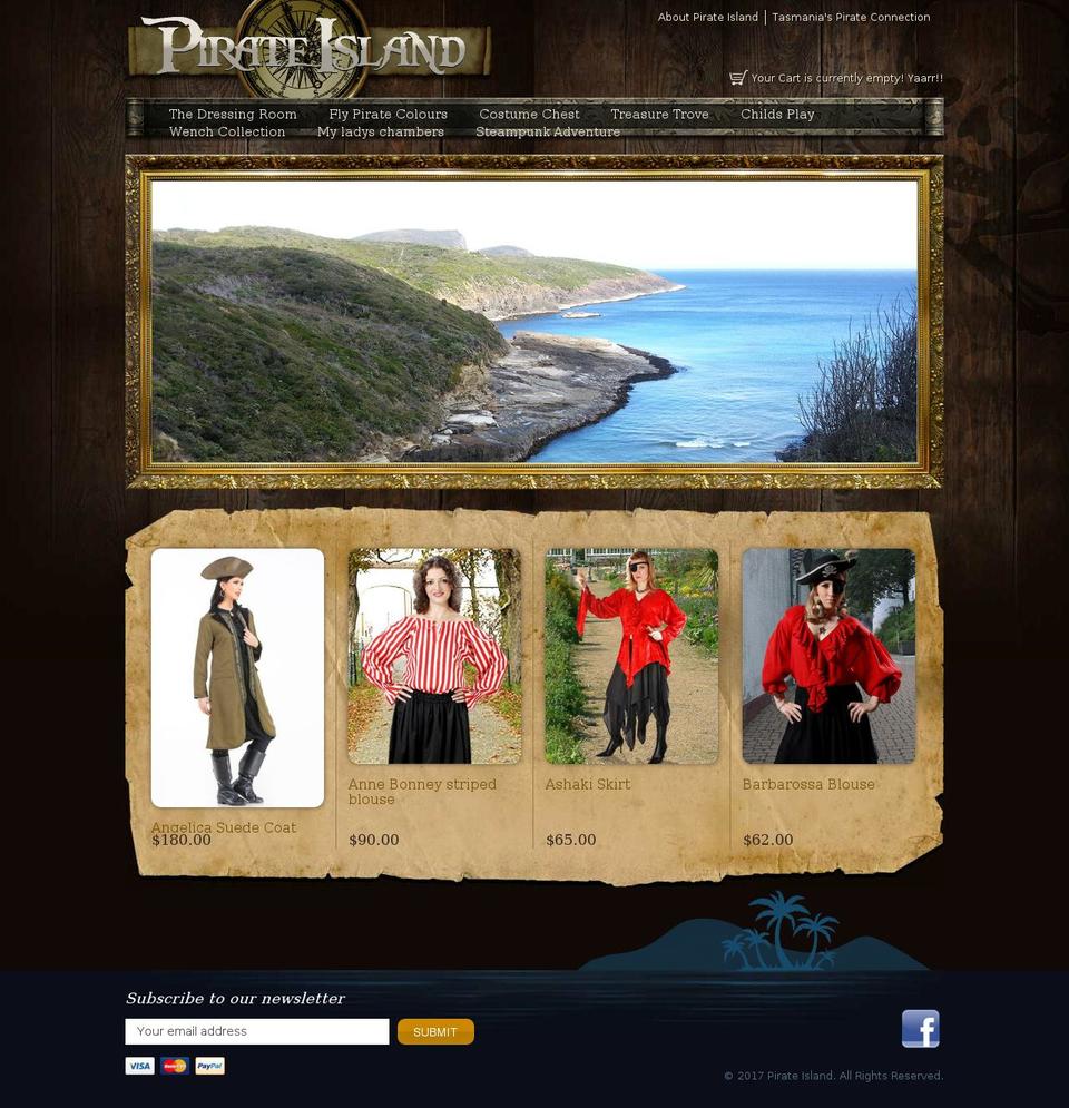 pirateisland.com.au shopify website screenshot