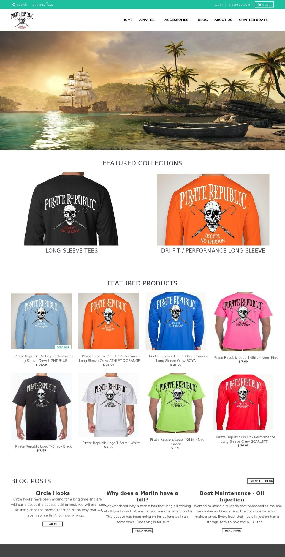 piraterepublic.net shopify website screenshot