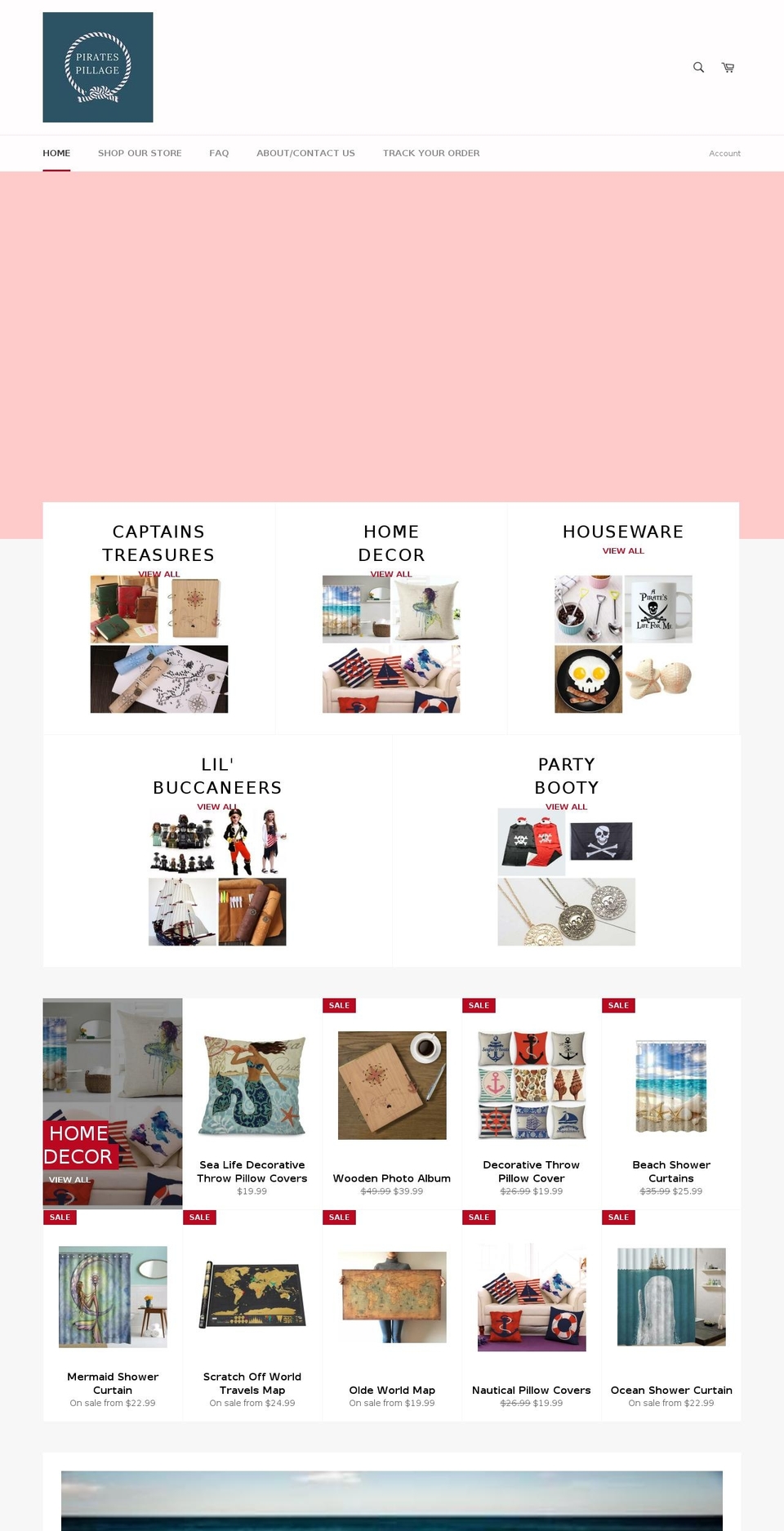 piratespillage.com — Shopify storefront screenshot
