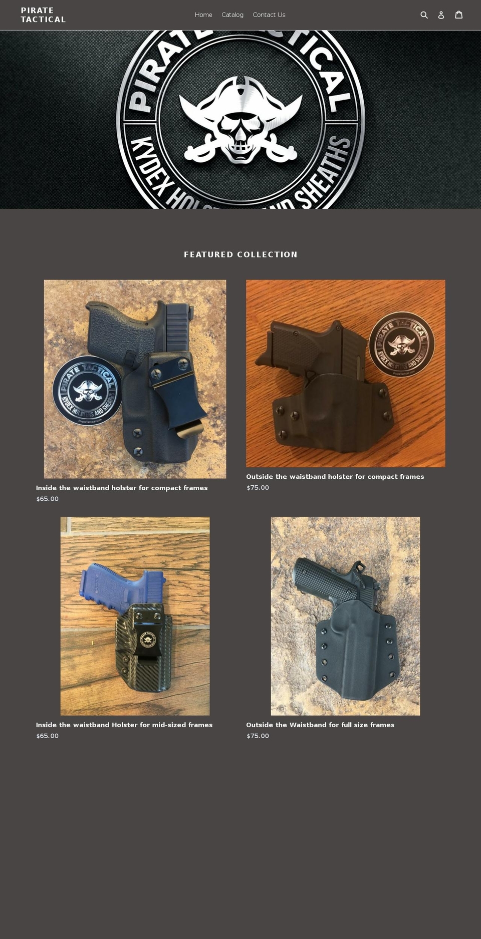 piratetactical.com — Shopify storefront screenshot
