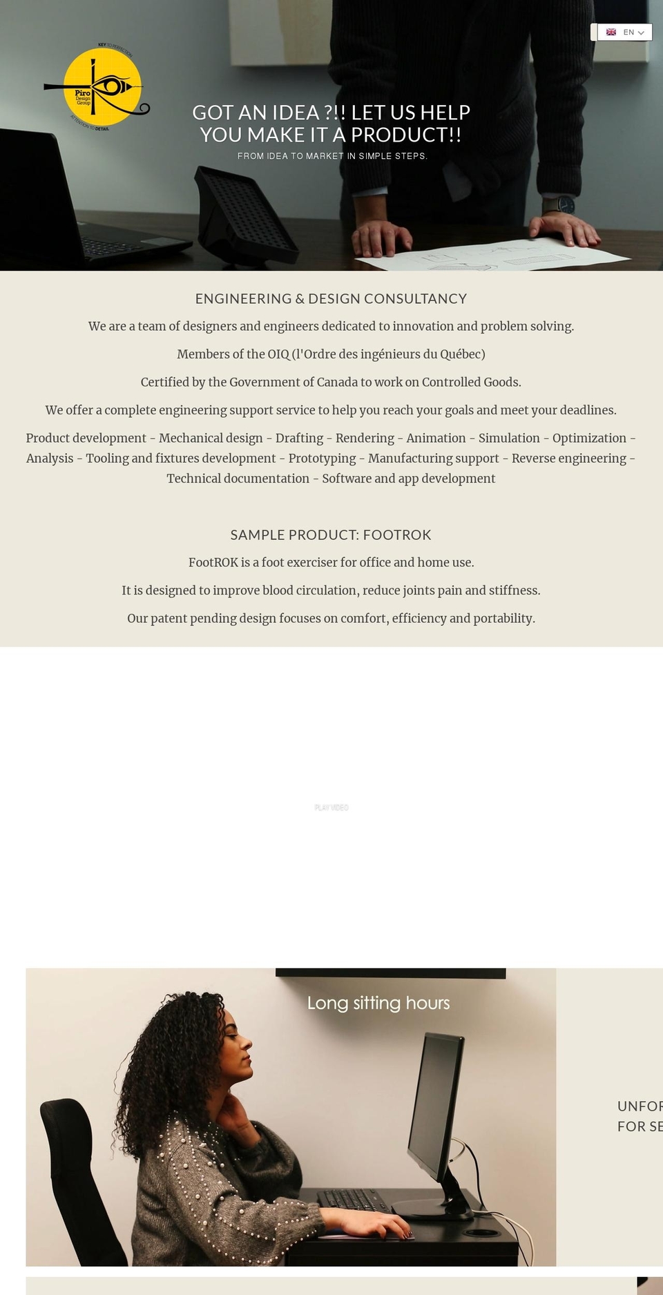 pirodesigngroup.com — Shopify storefront screenshot