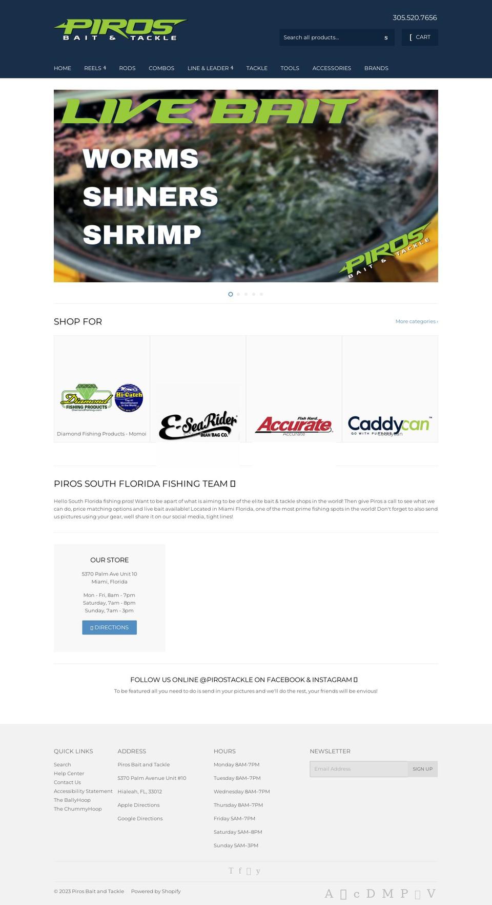 pirostackle.com shopify website screenshot