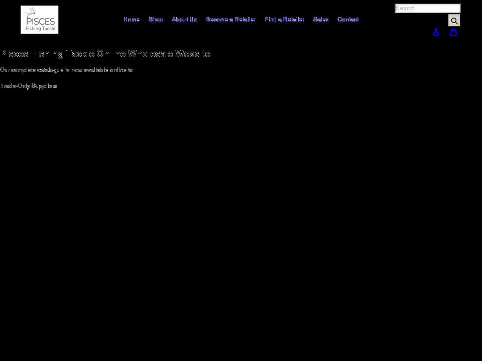 piscesfishingtackle.com.au shopify website screenshot
