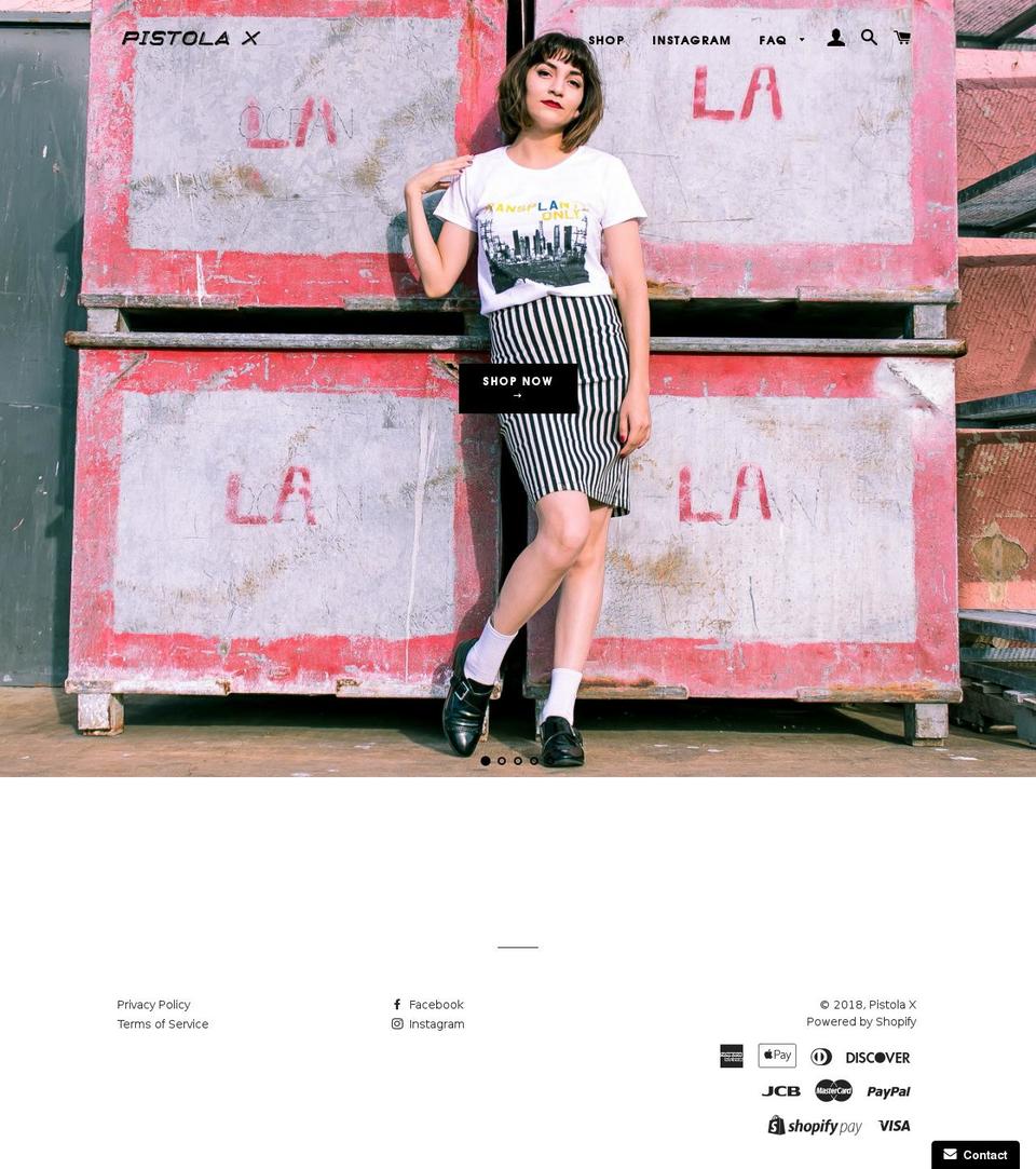 pistolax.com — Shopify storefront screenshot