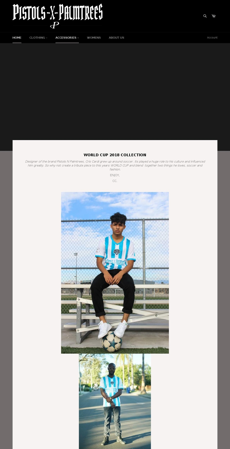 pistolsla.com — Shopify storefront screenshot