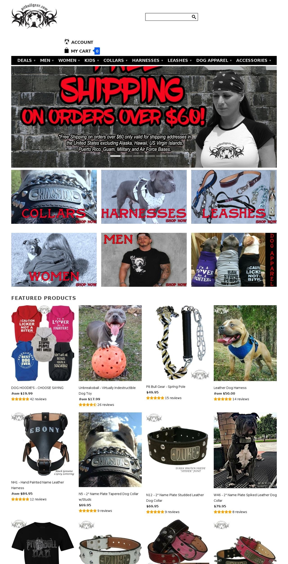 Pit-bull-gear - HC - 1 Dec '16 Shopify theme site example pitbullgear.co