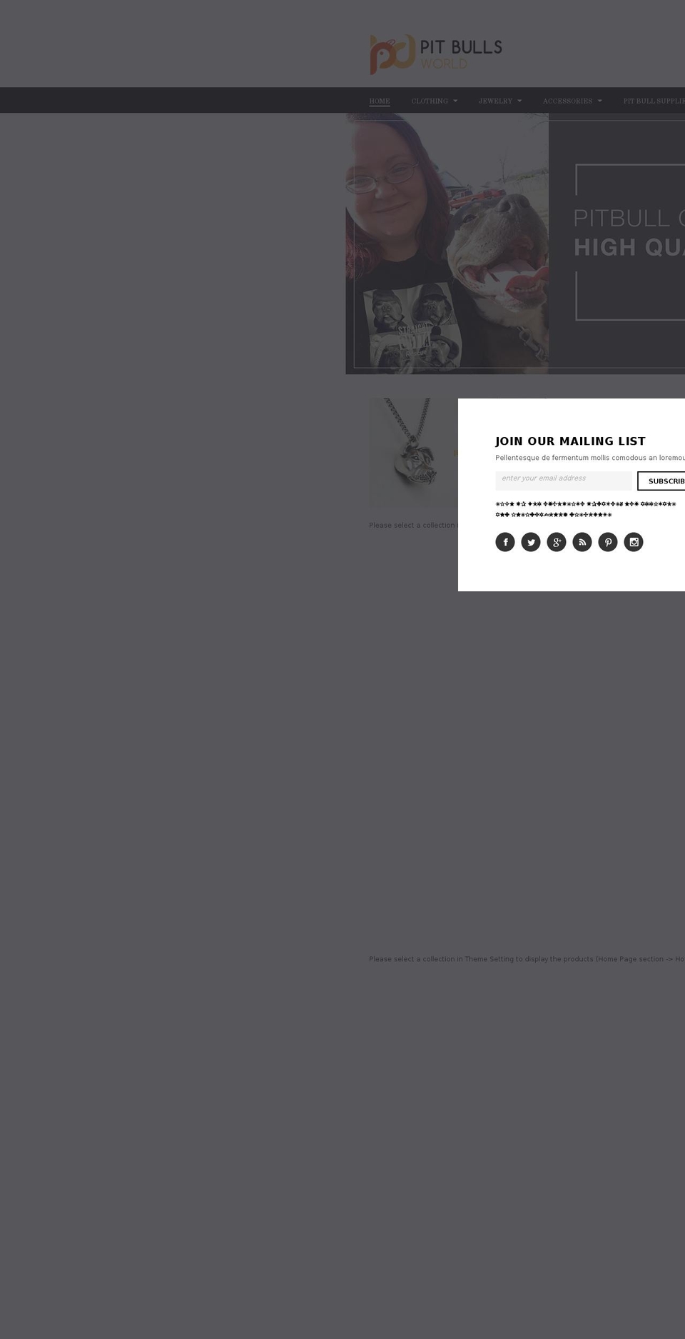 pitbulls-world.com — Shopify storefront screenshot