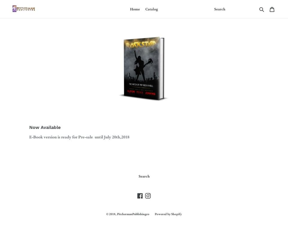 pitchermanpublishingco.com — Shopify storefront screenshot