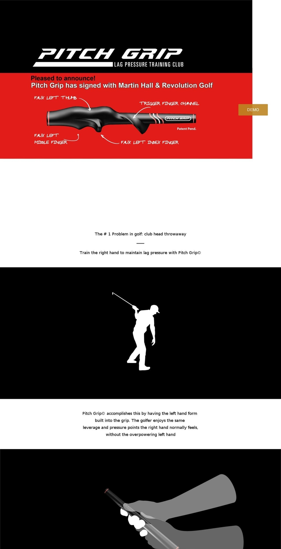 pitchgripgolf.com shopify website screenshot