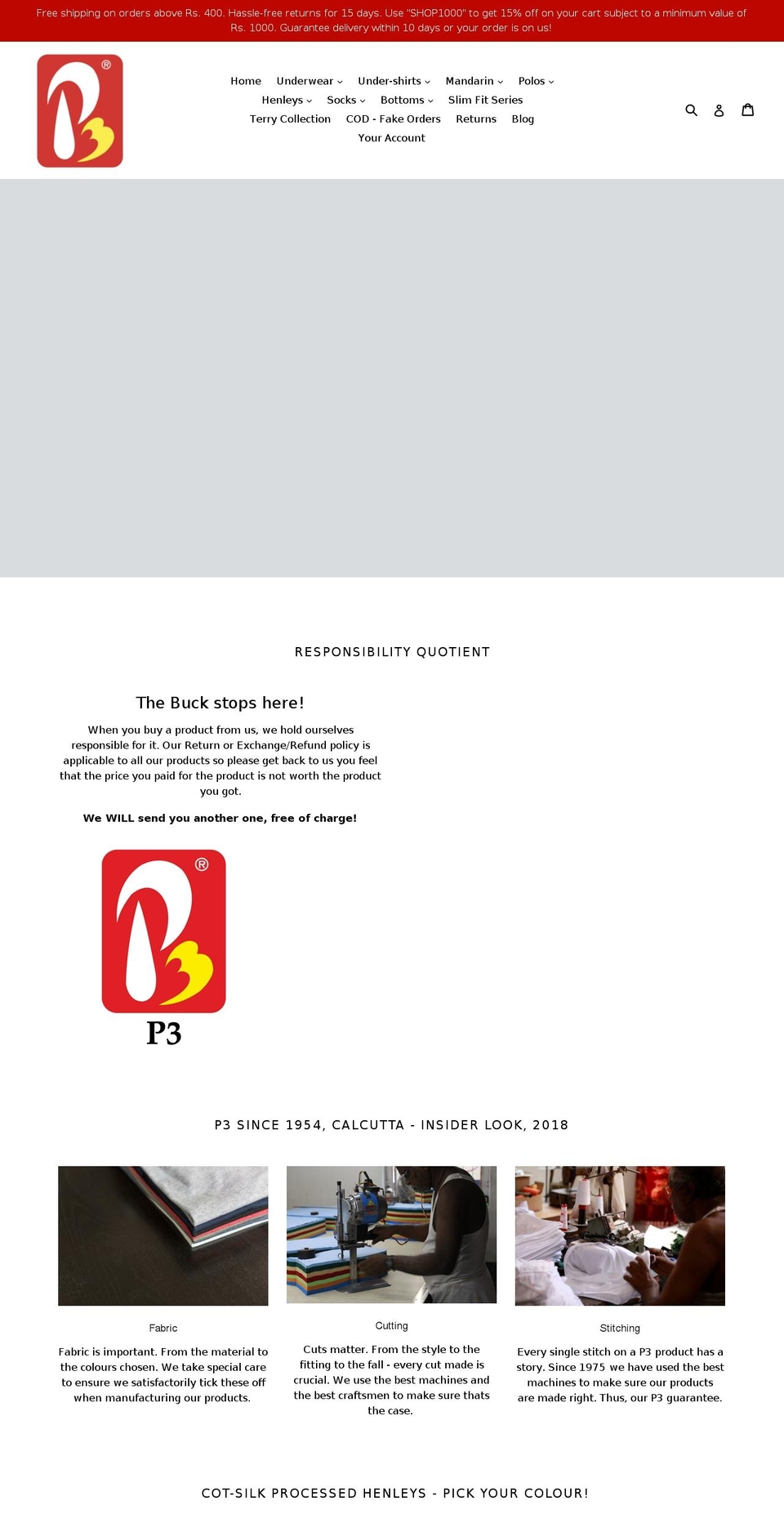 pithri.com shopify website screenshot