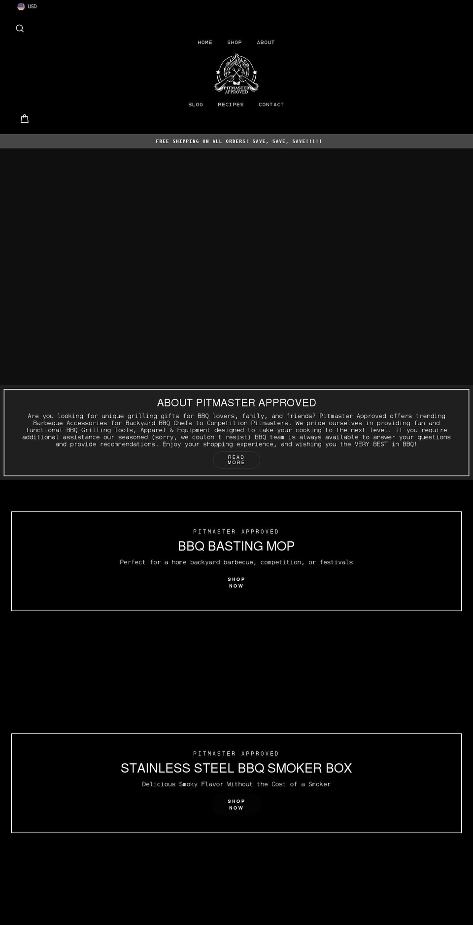 pitmasterapproved.com shopify website screenshot