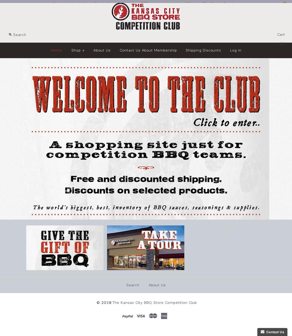 pitmasterscompetitionclub.com — Shopify storefront screenshot
