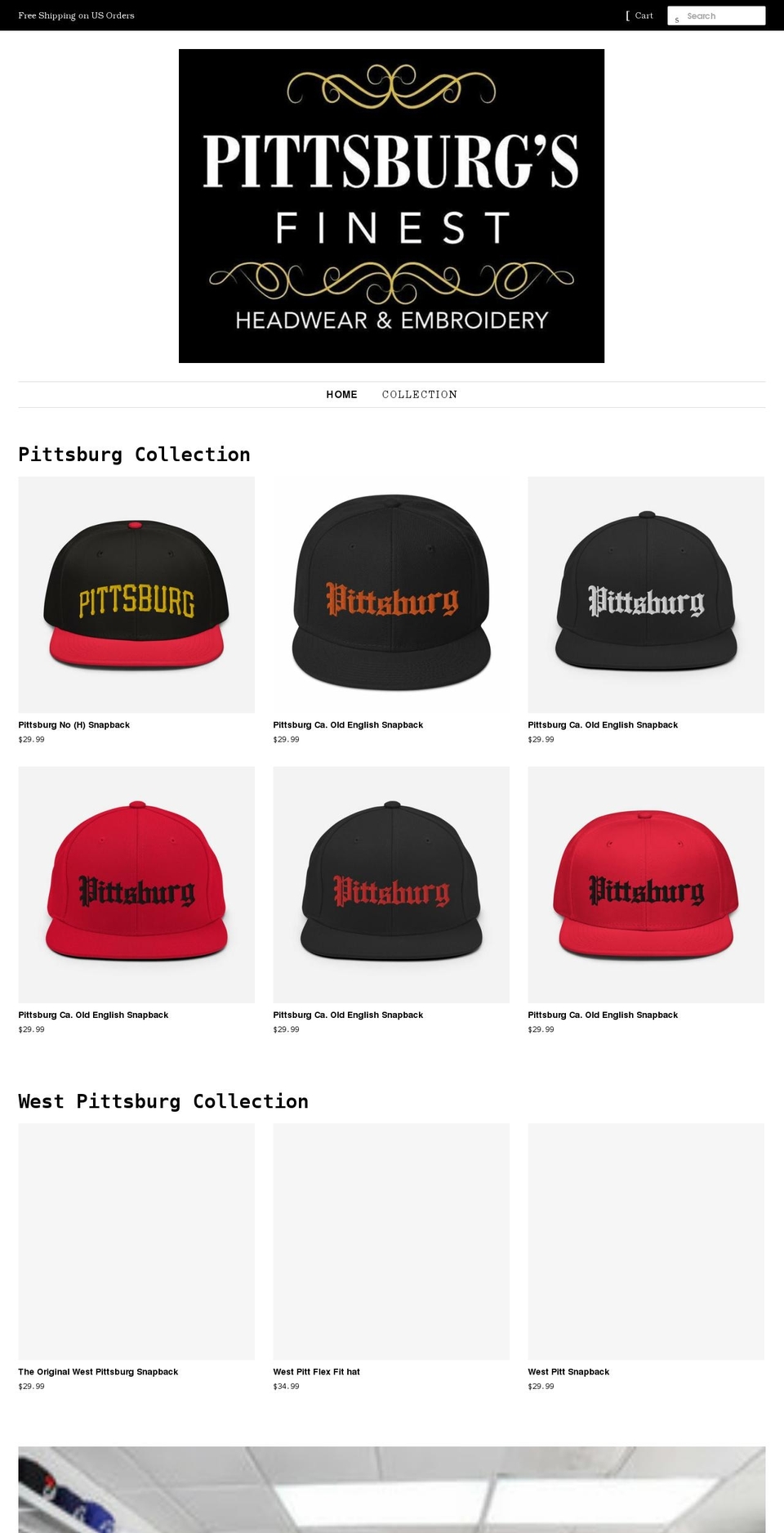 pittsburgsfinest.com shopify website screenshot