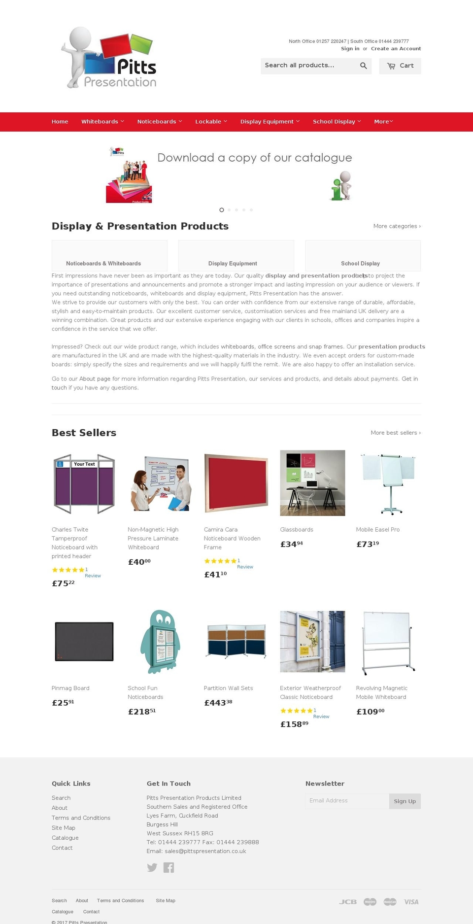 pittspresentation.com shopify website screenshot