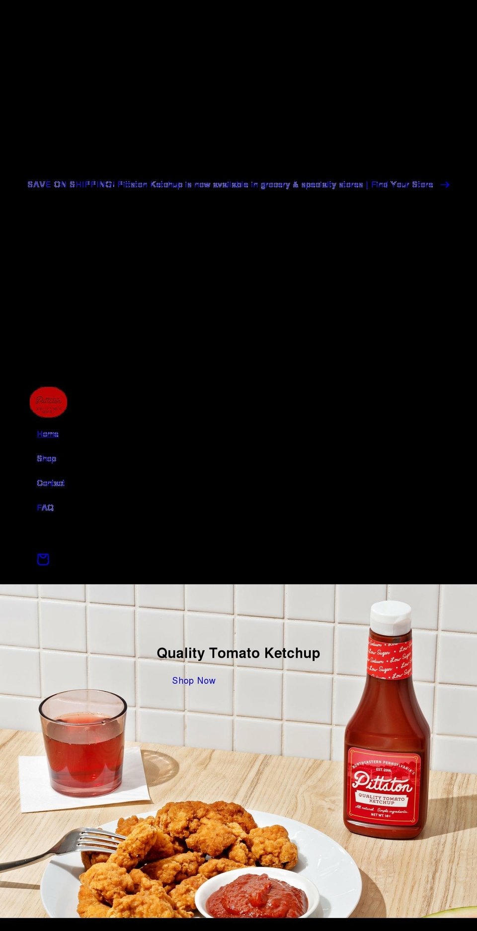 pittstonketchup.com shopify website screenshot