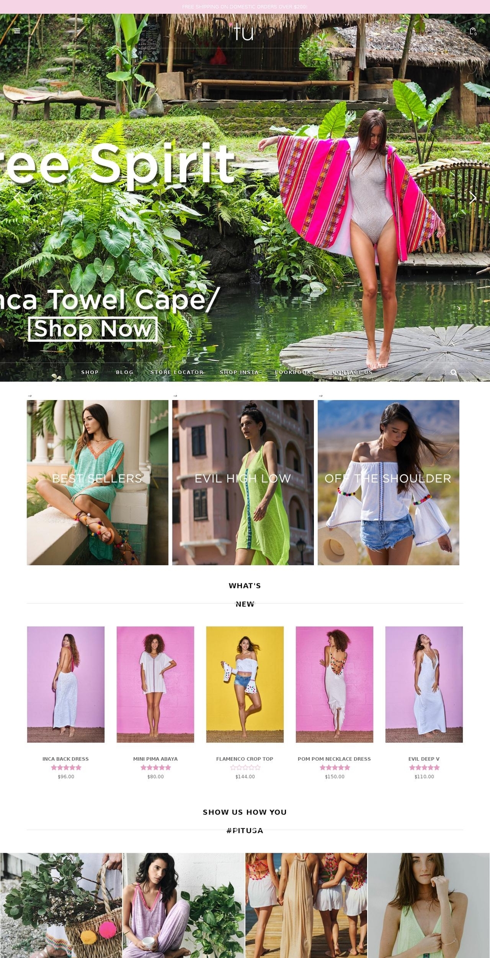 Pitusa Official Rev Slider Theme V2 Shopify theme site example pitusa-clothing.info