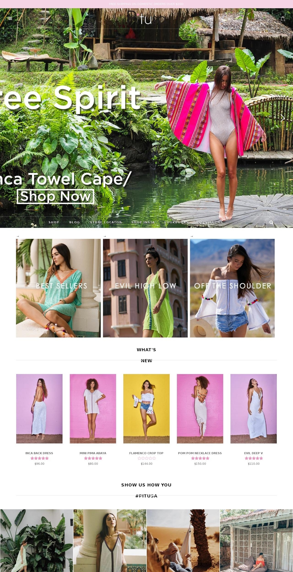 belle Shopify theme site example pitusa.co