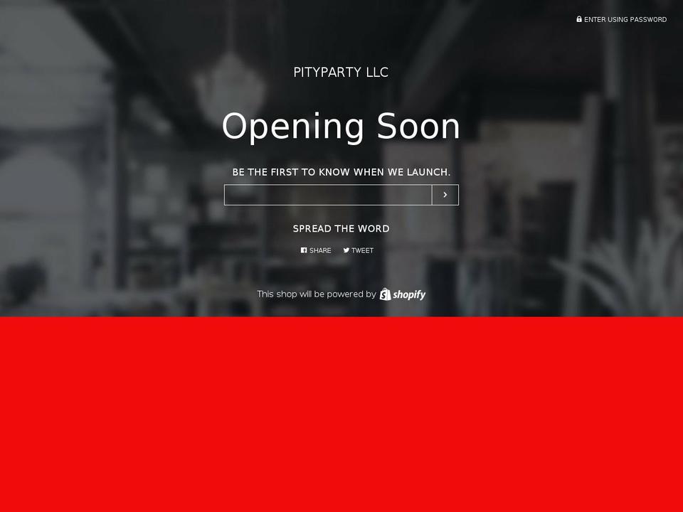 pityparty757.com — Shopify storefront screenshot