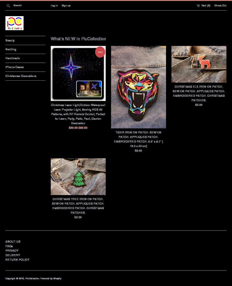 piucollection.com — Shopify storefront screenshot