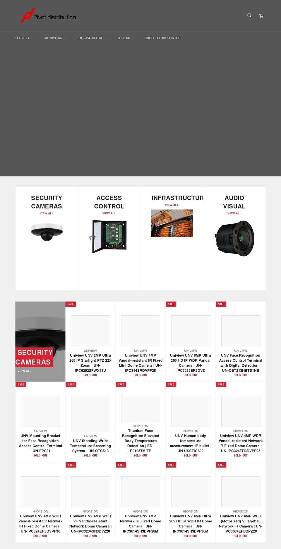 pivotdistribution.com shopify website screenshot
