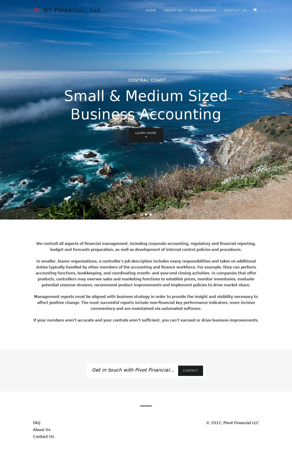 pivotfinancialllc.com shopify website screenshot