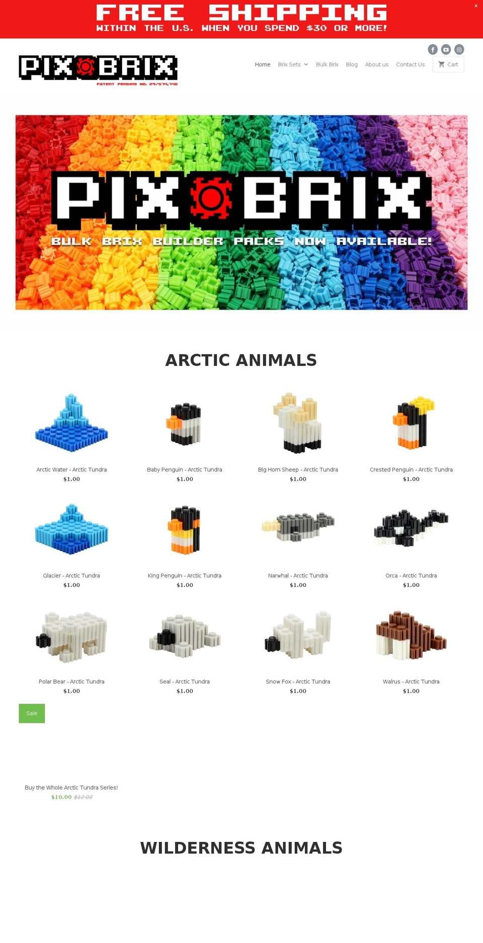 pix-brix.com shopify website screenshot