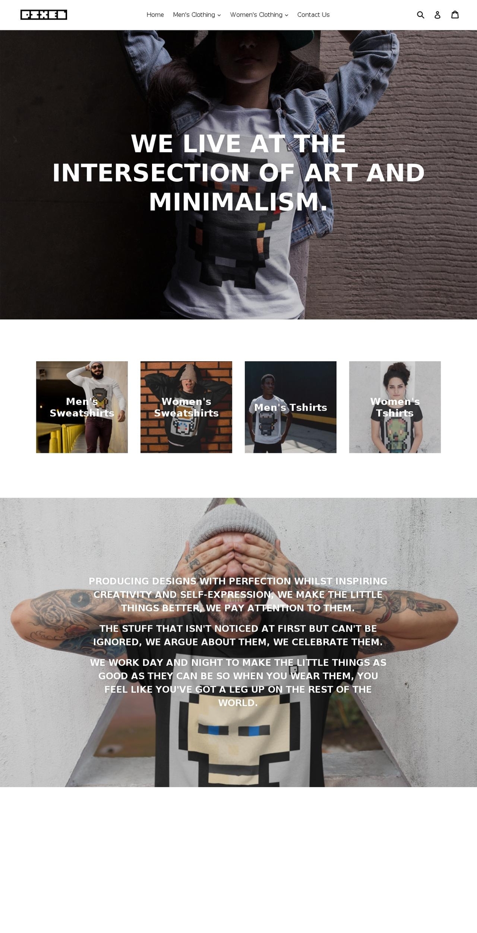 pixelclothing.com — Shopify storefront screenshot