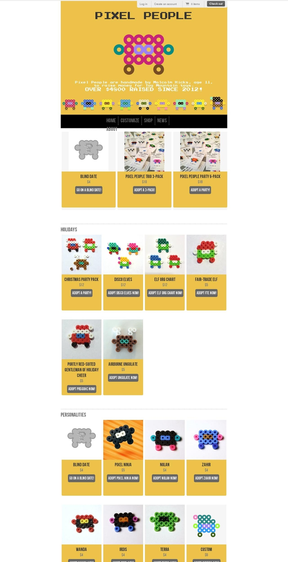 pixelpeople.me shopify website screenshot