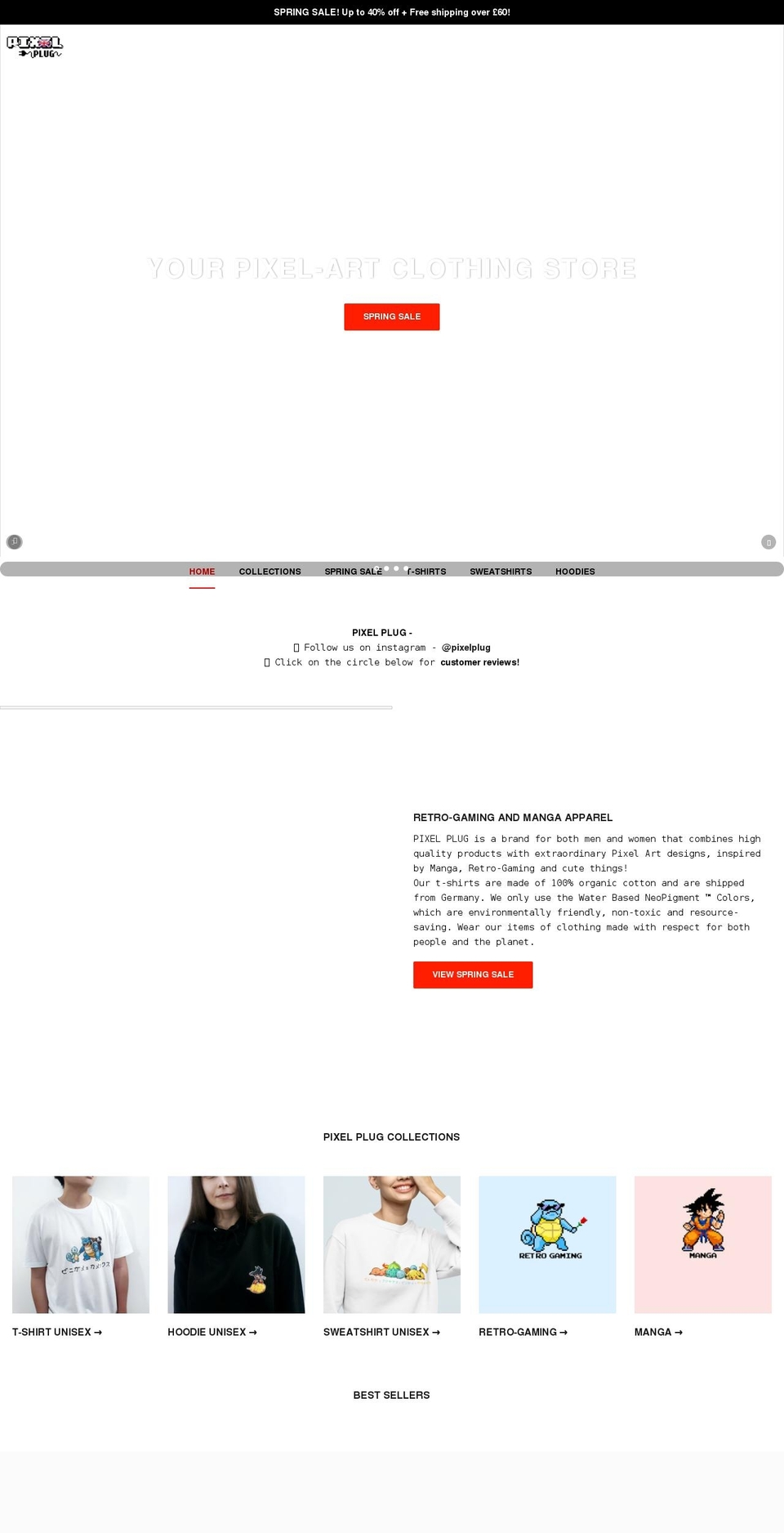 pixelplugstore.com shopify website screenshot