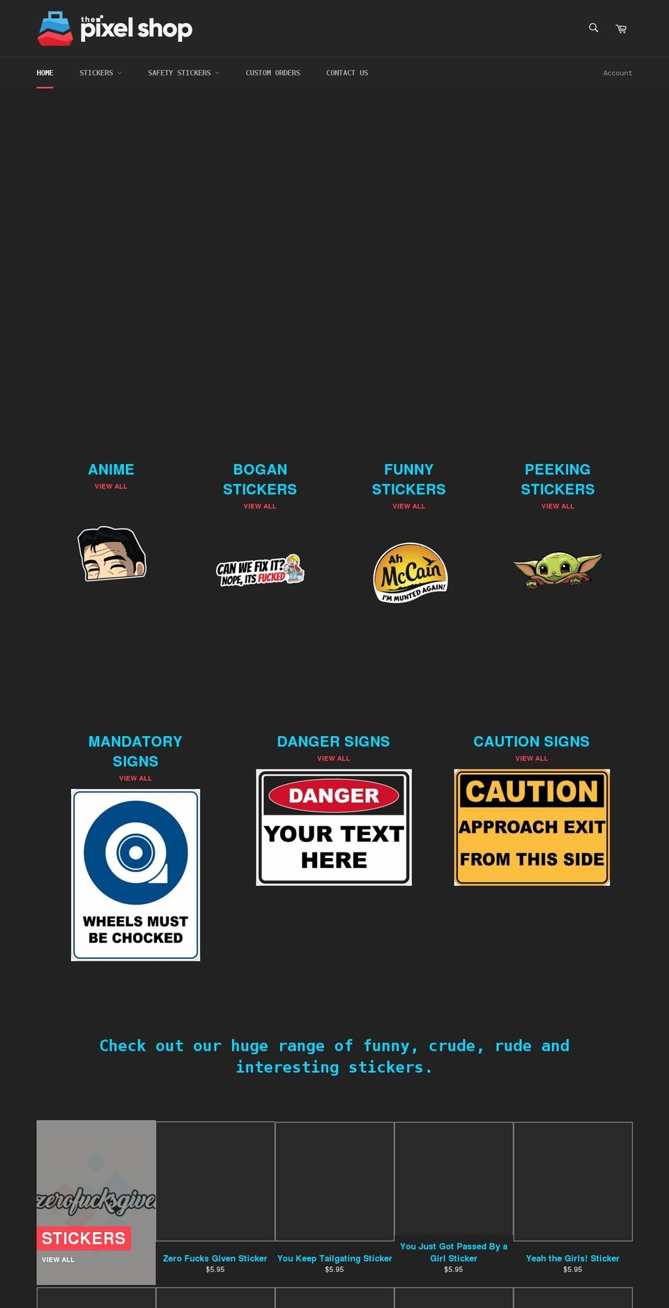 pixelshop.com.au shopify website screenshot