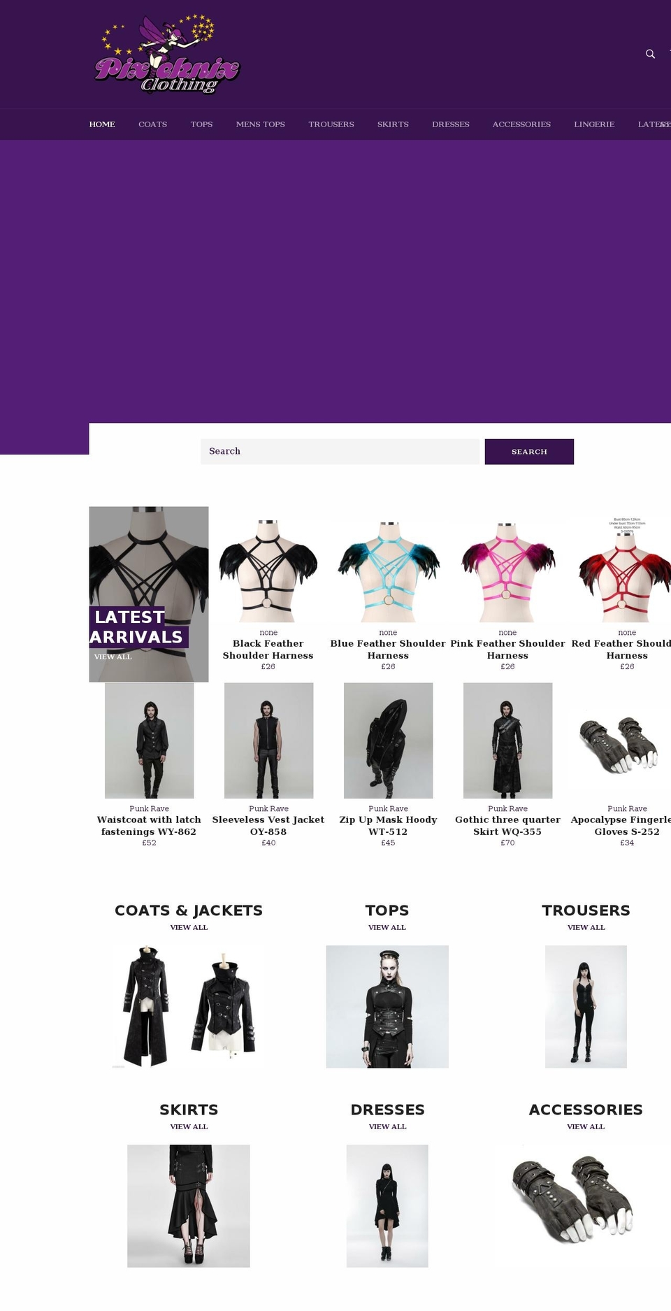 pixieknix.com shopify website screenshot