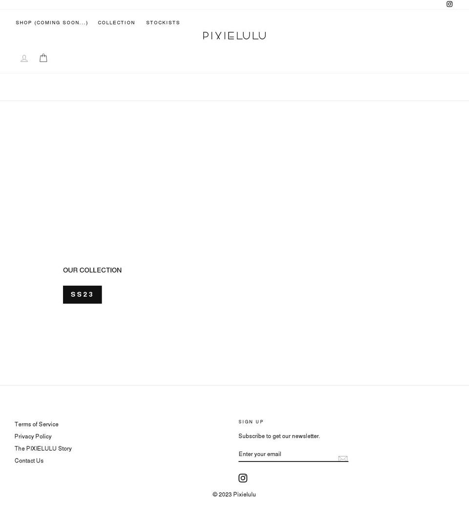 pixielulu.com shopify website screenshot