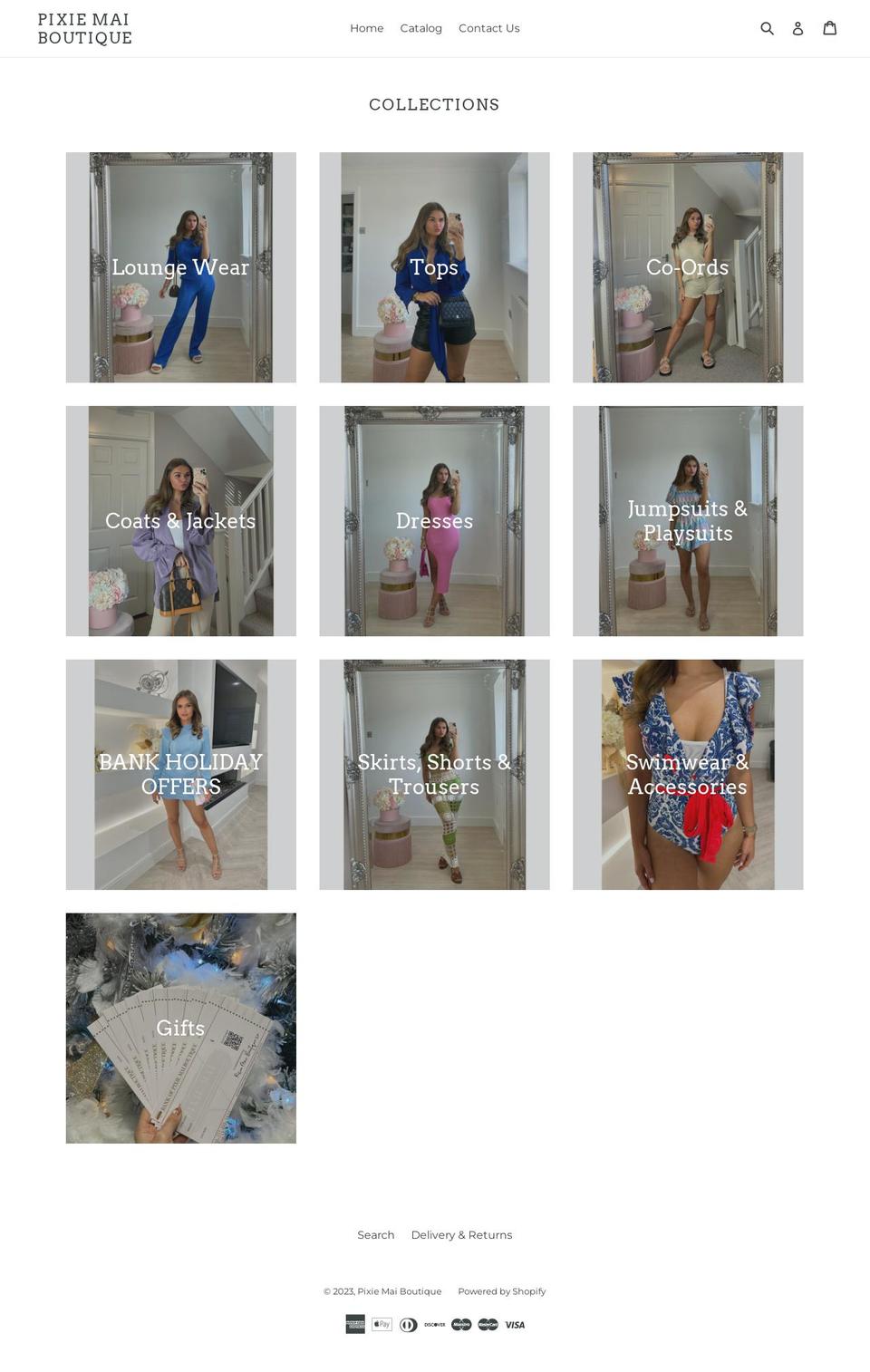 pixiemaiboutique.co.uk shopify website screenshot